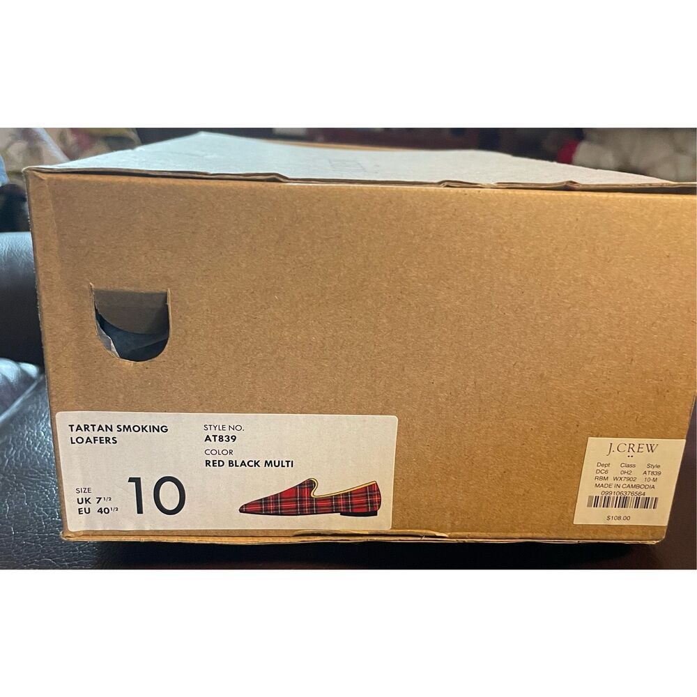J. Crew Factory Vibrant Plaid Flats - Picture 3 of 6
